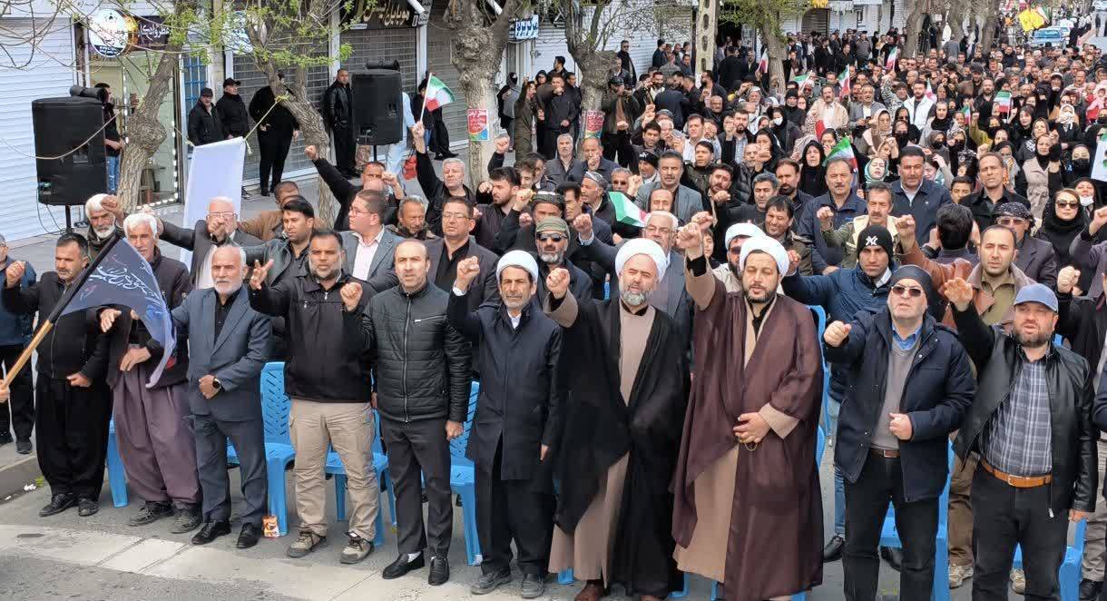برگزاری مراسم مردمی چهلمین روز شهادت رهبر شهید انقلاب در بوکان