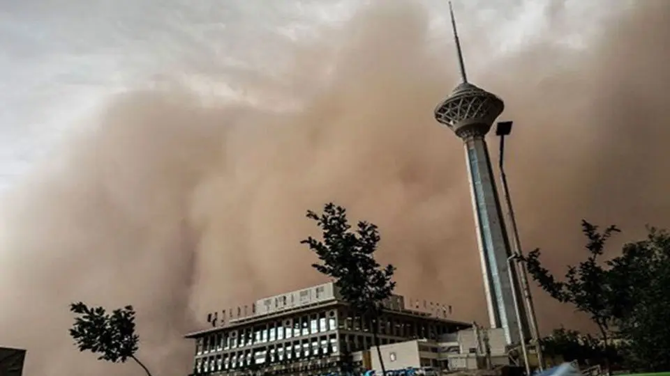 احتمال وقوع طوفان گرد و خاک در تهران احتمال وقوع طوفان گرد و خاک در تهران